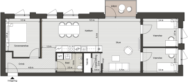 Plantegning for: Bolig 026 <wbr> Fortkaj 2, 1. 5