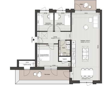 Plantegning for: Bolig 104 <wbr> Helsinkigade 9, 4. tv.