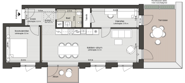 Plantegning for: Bolig 110 <wbr> Fortkaj 2, 5. 5