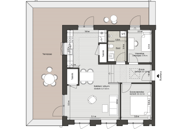 Plantegning for: Bolig 111 <wbr> Fortkaj 6, 5. tv.